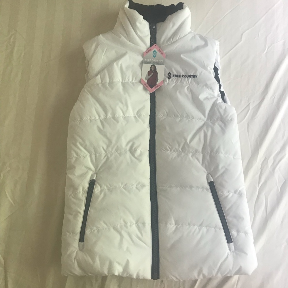 Free Country White Puffer Vest